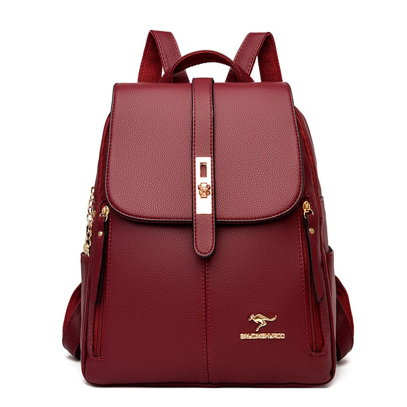 Backpack Women'S Korean Style Simple Fashion Women'S Backpack Commuter All-Match Large Capacity Shoulder Bag - Image 2