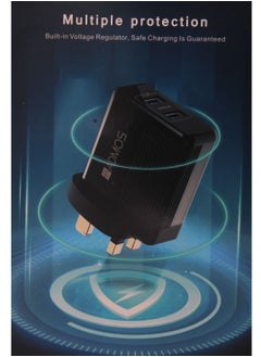 Admos Dual USB Fast Charger With Micro To USB Data Charging Cable 1m  - Image 4