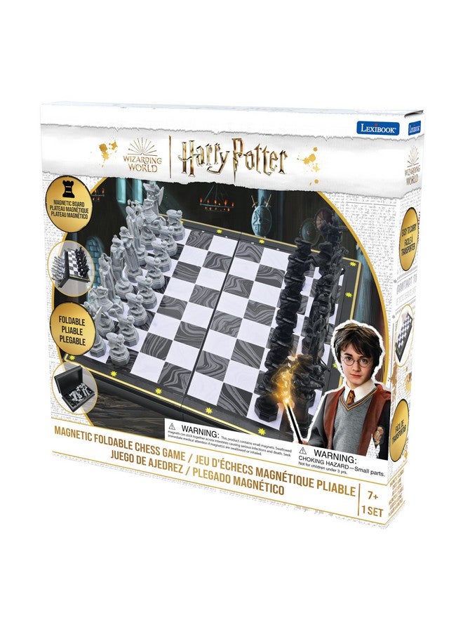 LEXiBOOK - Harry Potter Chess Games, Magnetic and Foldable Chess Board, 32 Pieces, Family Game, CGM300HP