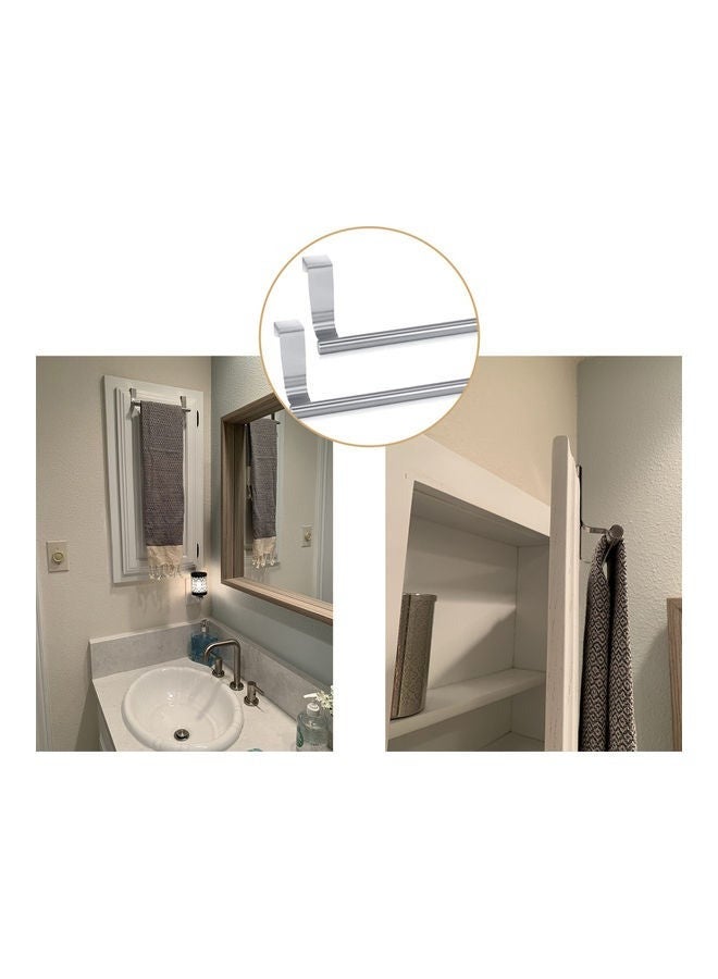 بيكو حامل مناشف قابل للسحب للخزانات، الحمامات، فوق أبواب غرف النوم، ملحقات تخزين وتعليق المناشف وأقمشة الغسيل، تصميم عصري متين من الفولاذ المقاوم للصدأ (أسود). - Image 3