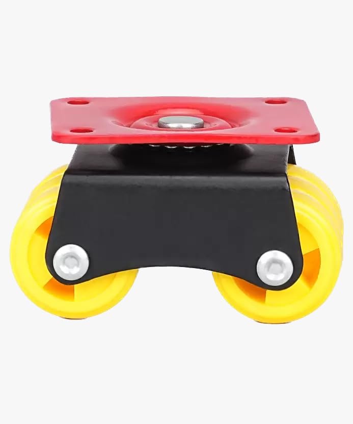 PACIFIC MOVERS Heavy Duty Fixed Caster Wheels Bed Casters for Heavy Furnitures Tables Trolleys Sofa etc Weight Capacity upto 300kg Heavy Rotating 600KG Pack of 4 - Image 2