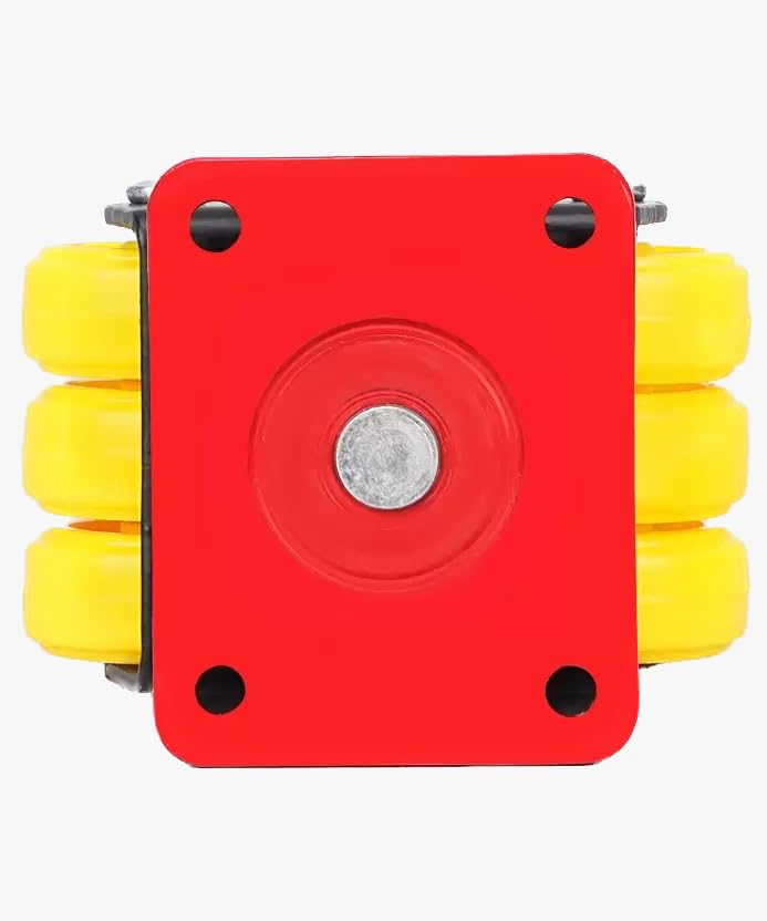 PACIFIC MOVERS Heavy Duty Fixed Caster Wheels Bed Casters for Heavy Furnitures Tables Trolleys Sofa etc Weight Capacity upto 300kg Heavy Rotating 600KG Pack of 4 - Image 3