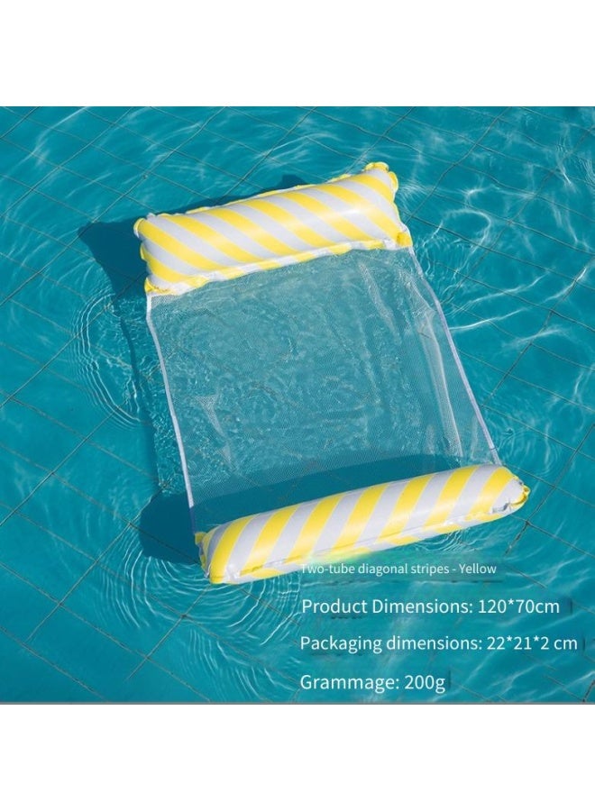Inflatable Floating Row Outdoor Foldable Backrest Mesh Floating Bed Water Inflatable Supplies Recliner Floating Bed - Image 1