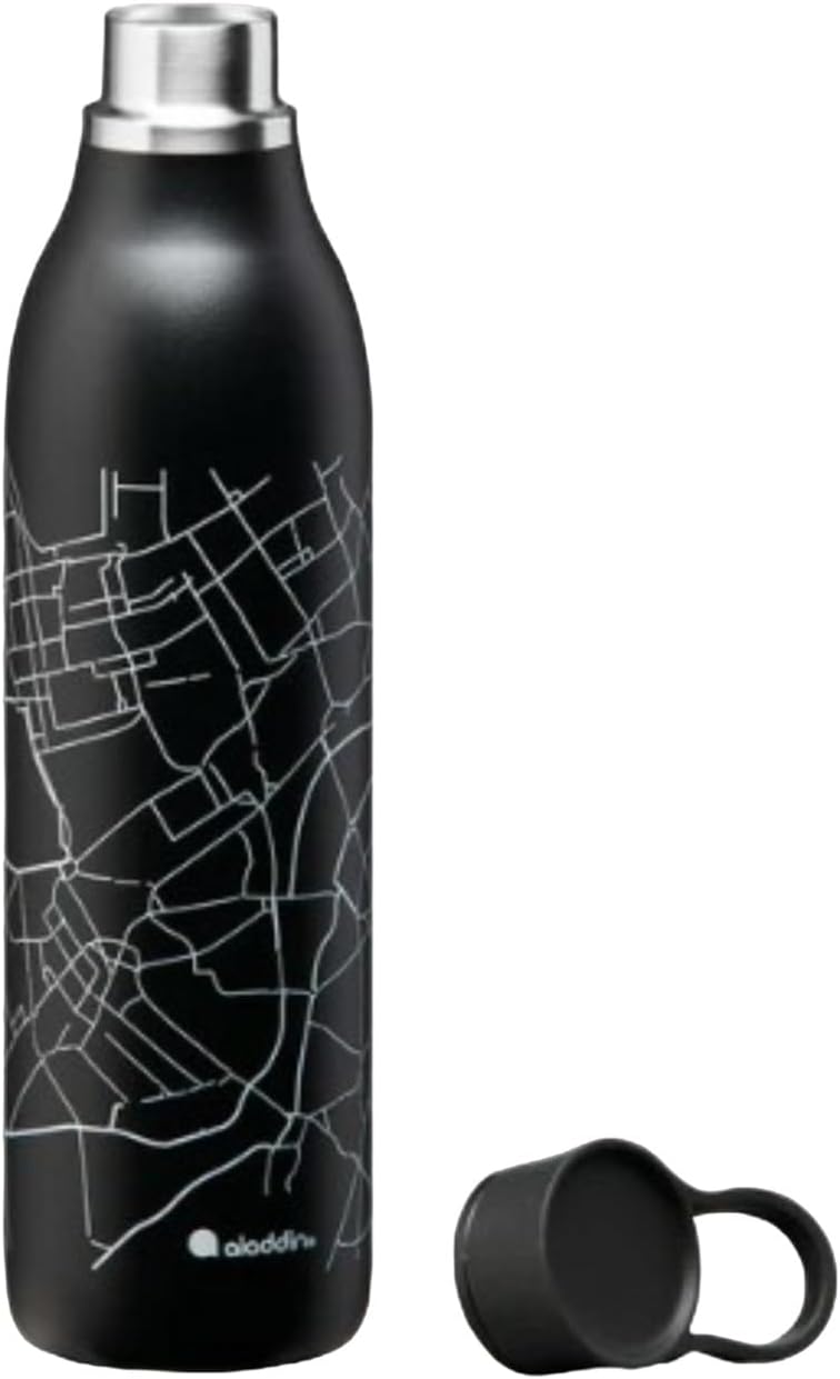 Aladdin 0.6L CityLoop Thermavac Water Bottle - Black City Print - Image 3