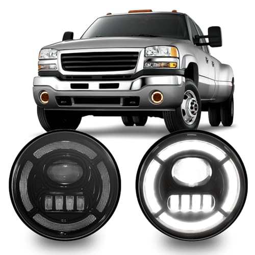 OKSIWA LED Fog Lights With DRL-For 2007-2013 GMC Sierra 1500, 2007-2014 GMC Sierra 2500 3500HD (Not For Classic Models), White DRL,Amber Turn Signal,Fog Light Assembly Replacement,Waterproof - Image 1