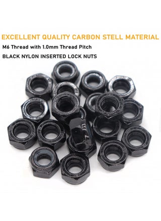 binifiMux 30Pcs M6-1.0mm Black Zinc Plated Nylon Lock Nuts Inserted Hex Self Clinching Nuts - pzsku/Z69C6F86EF4B66C295ACEZ/45/1748956634/4cf17244-c39b-451b-af02-865e88346615