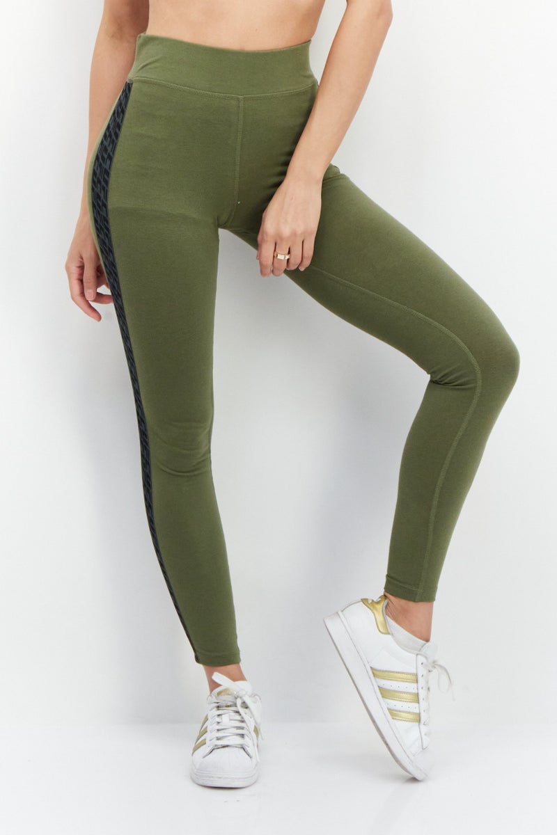 Ufc Women Sportswear Fit Brand Logo Training Leggings, Olive - Image 1