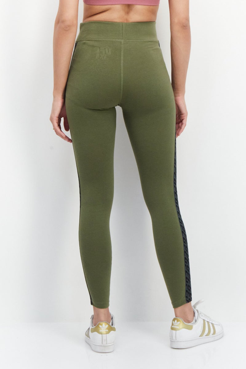 Ufc Women Sportswear Fit Brand Logo Training Leggings, Olive - Image 2