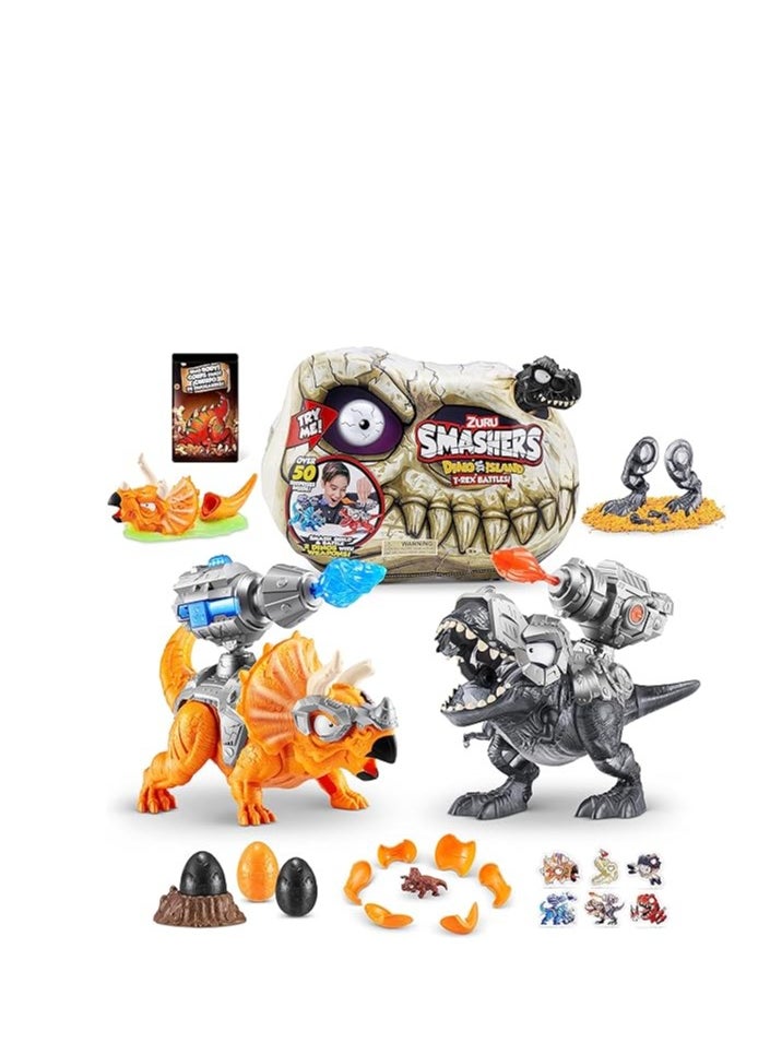 SMASHERS Dino Island S1 T-Rex Battle Playset  - Image 4
