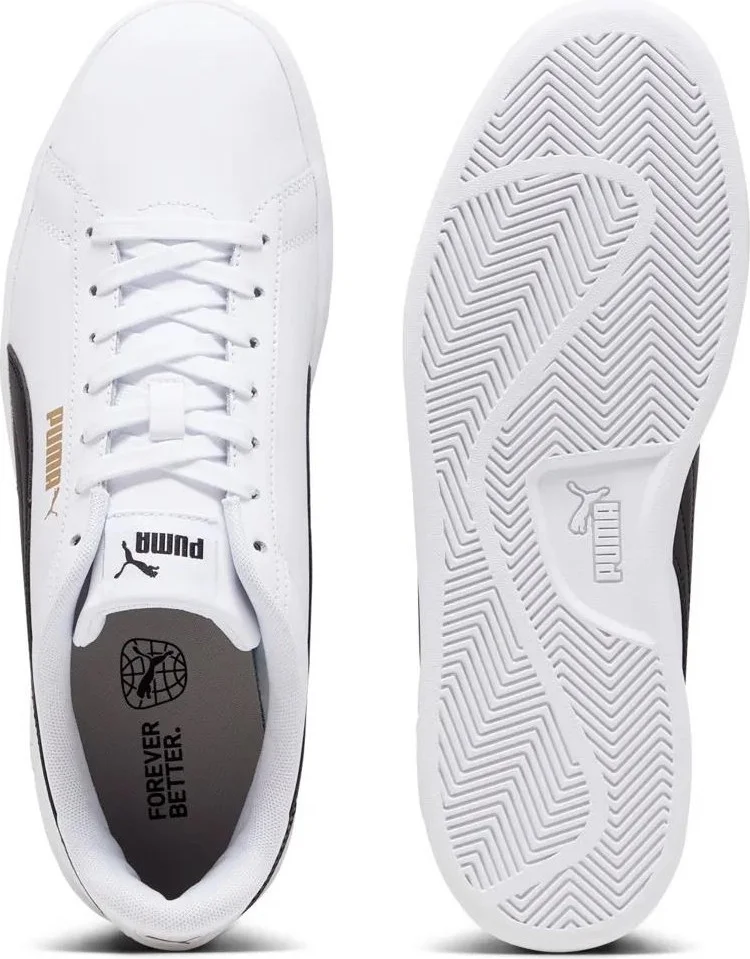 PUMA Smash 3.0 L 390987-11 MEN White-Black-Gold Casual Sneaker Shoes