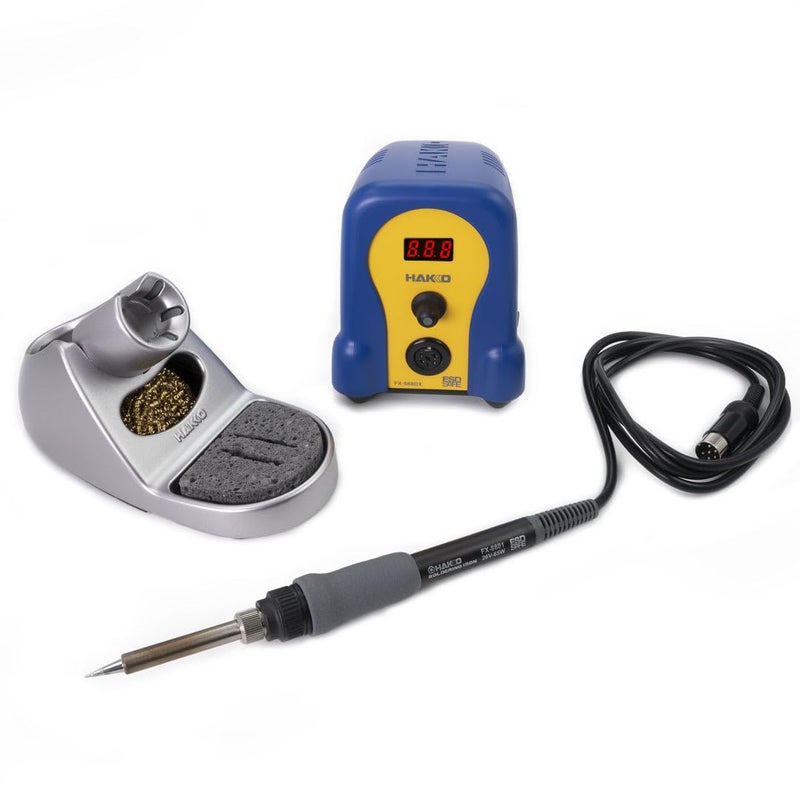 Hakko FX888DX010BY Digital Soldering Station with Rotary Encoder BlueYellow Housing