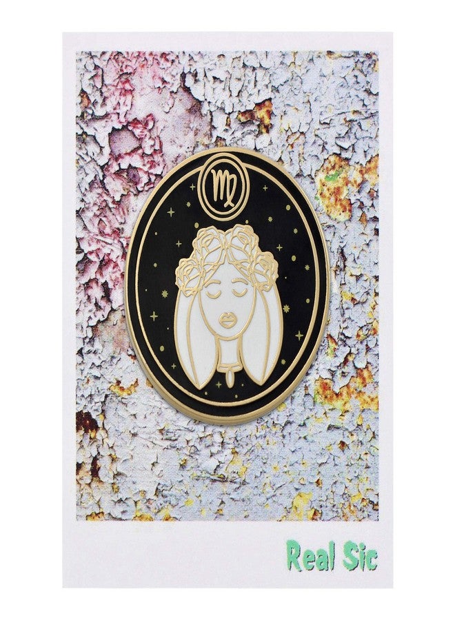 REAL SIC Astrological Sign Pin - Star Sign/Astrology Enamel Pins, Lapel Pins for Birth Sign, Great Gift for Anyone, Perfect Accessory for Jackets, Hats, Backpacks & Tops (Virgo) - Image 2