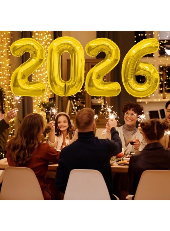 Slergut 2026 Balloons Graduation Balloons Gold Number Balloons 2026 40 Inch 2026 Numbers Foil Balloon 20 22 26 60 62 Balloon Numbers for Graduation Decorations Birthday Anniversary Photo Props - Image 4