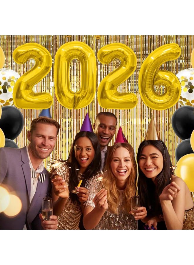 Slergut 2026 Balloons Graduation Balloons Gold Number Balloons 2026 40 Inch 2026 Numbers Foil Balloon 20 22 26 60 62 Balloon Numbers for Graduation Decorations Birthday Anniversary Photo Props - Image 5