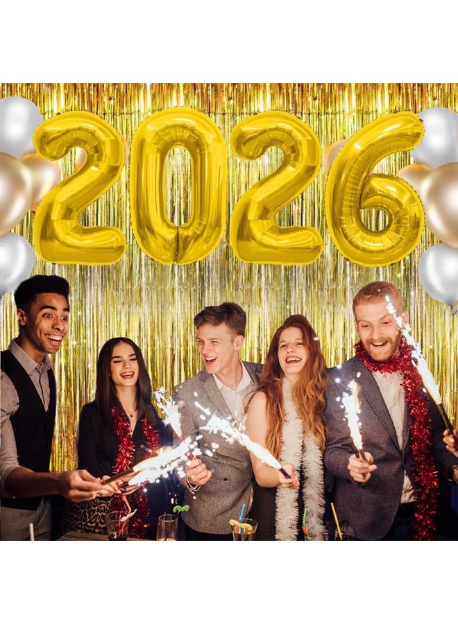 Slergut 2026 Balloons Graduation Balloons Gold Number Balloons 2026 40 Inch 2026 Numbers Foil Balloon 20 22 26 60 62 Balloon Numbers for Graduation Decorations Birthday Anniversary Photo Props - Image 2