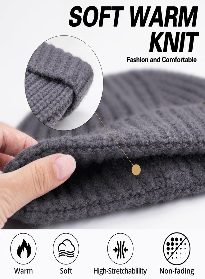 Oliumt Fisherman Short Beanie Hats Skull Cap for Men (US, Alpha, One Size, Coffee) - Image 4