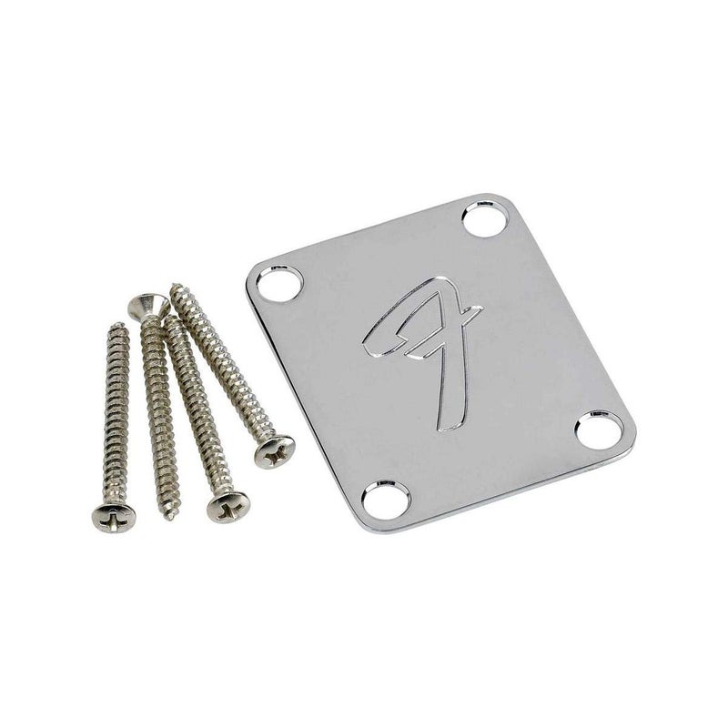 Fender F Neckplate Chrome - Image 1