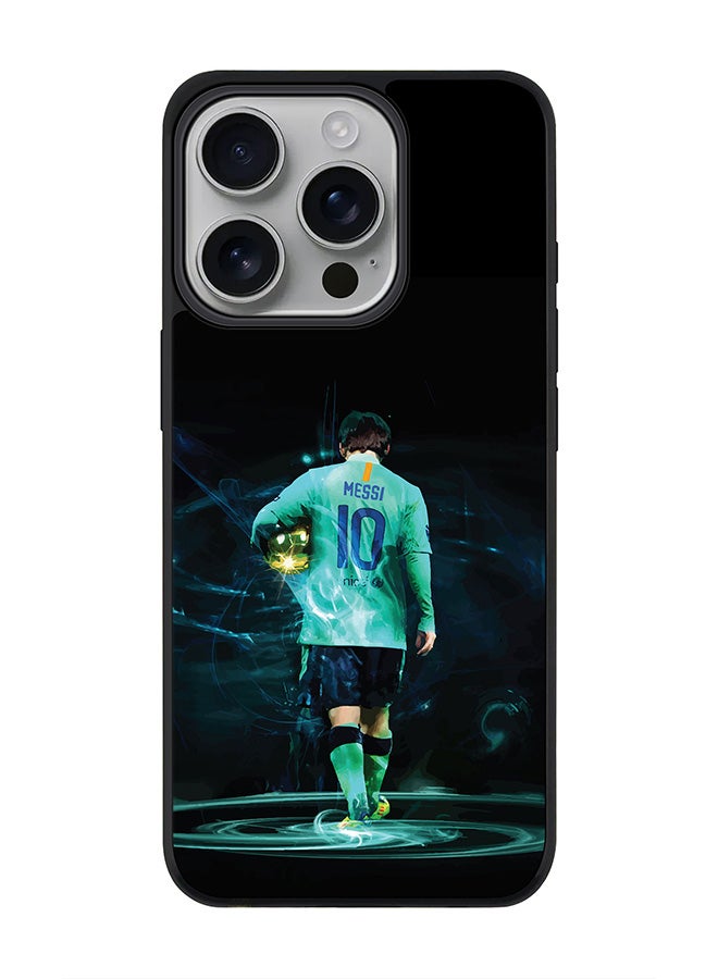 Stylizedd For iPhone 16 Pro Case [Compatible with MagSafe] Slim Magnetic cover Phone Case iPhone 16 Pro -Golden Messi - Image 1