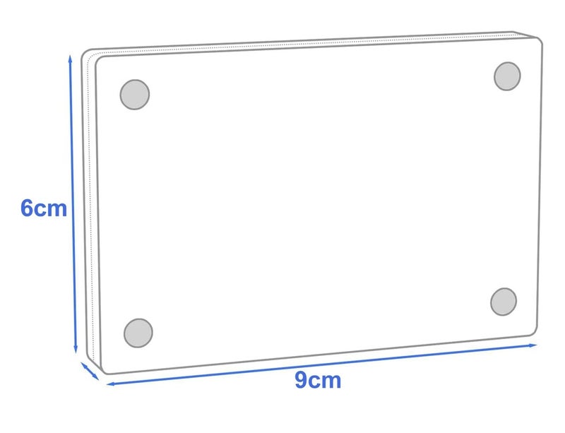 HOME ELEMENTS 4 Pcs Magnetic Acrylic Photo Frames for Refrigerator, Double-Sided Clear Instax Mini Picture Frames, Frameless Transparent Square Frame, Polaroid Magnet Frame, Instant Camera Prints (9 x 6cm) - Image 4