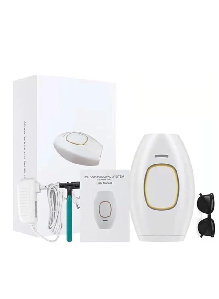 جهاز إزالة الشعر للاستخدام المنزلي، ماكينة إزالة الشعر بالليزر بدون ألم للإزالة الدائمة للوجه والجسم والساقين وإزالة شعر البيكيني، ماكينة إزالة الشعر السلكية - Image 1