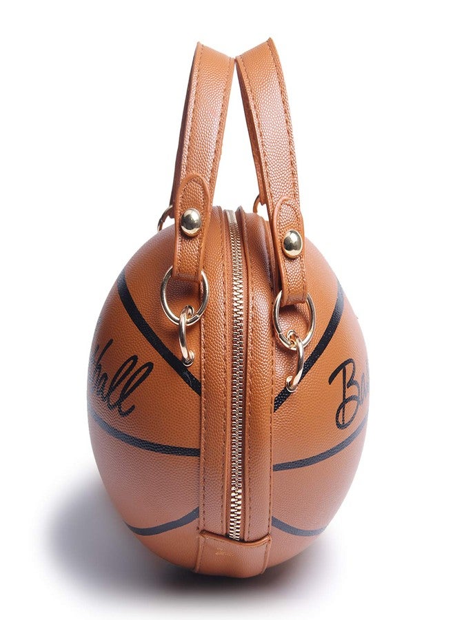 Lanpet Women Crossbody Bags Basketball Shaped PU Handbags Adjustable Strap Shoulder Messenger Bag - Image 5