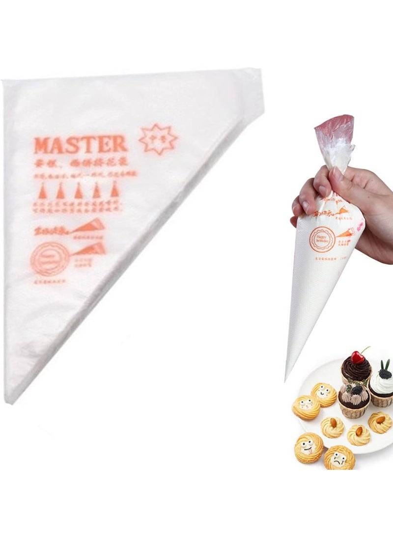 Disposable Piping Bags - Anti-Burst Pastry Bags with Anti-Slip Bump Texture - Medium Size Icing and Frosting Bags for Professional Cake and Cookie Decoration - Image 1