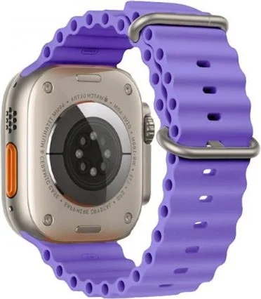 Polhammobile Polham 45MM Marine Loop Silicone Band Compatible with Apple Watch 7-8, Ultra Light and Comfortable Strap