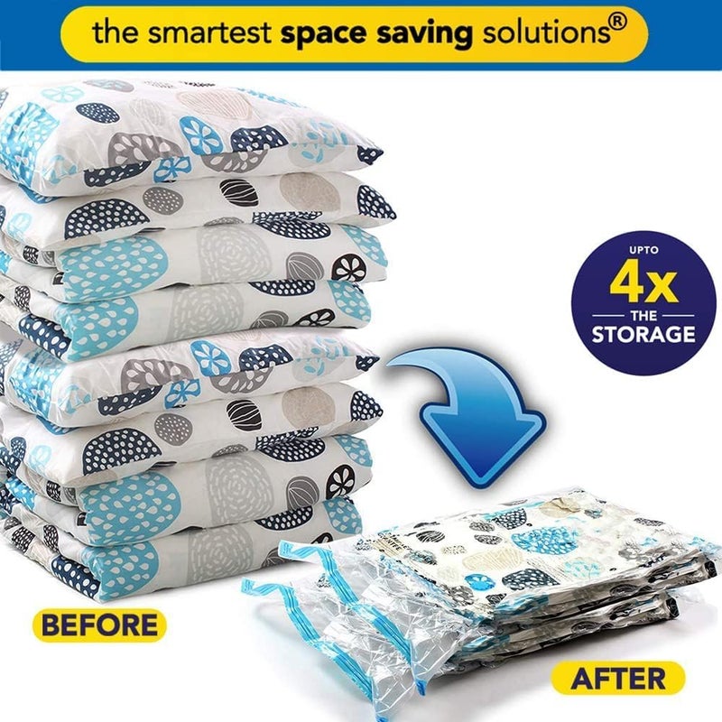 ORBITORA Vacuum BagsClothes Storage BagVacuum Bags For ClothesCloth Storage BagVacuum Bags For Clothes With PumpPacking Bags For ClothesVacuum Storage BagsCloth BagsAcrylic25 Cm25 CmWhite - Image 5