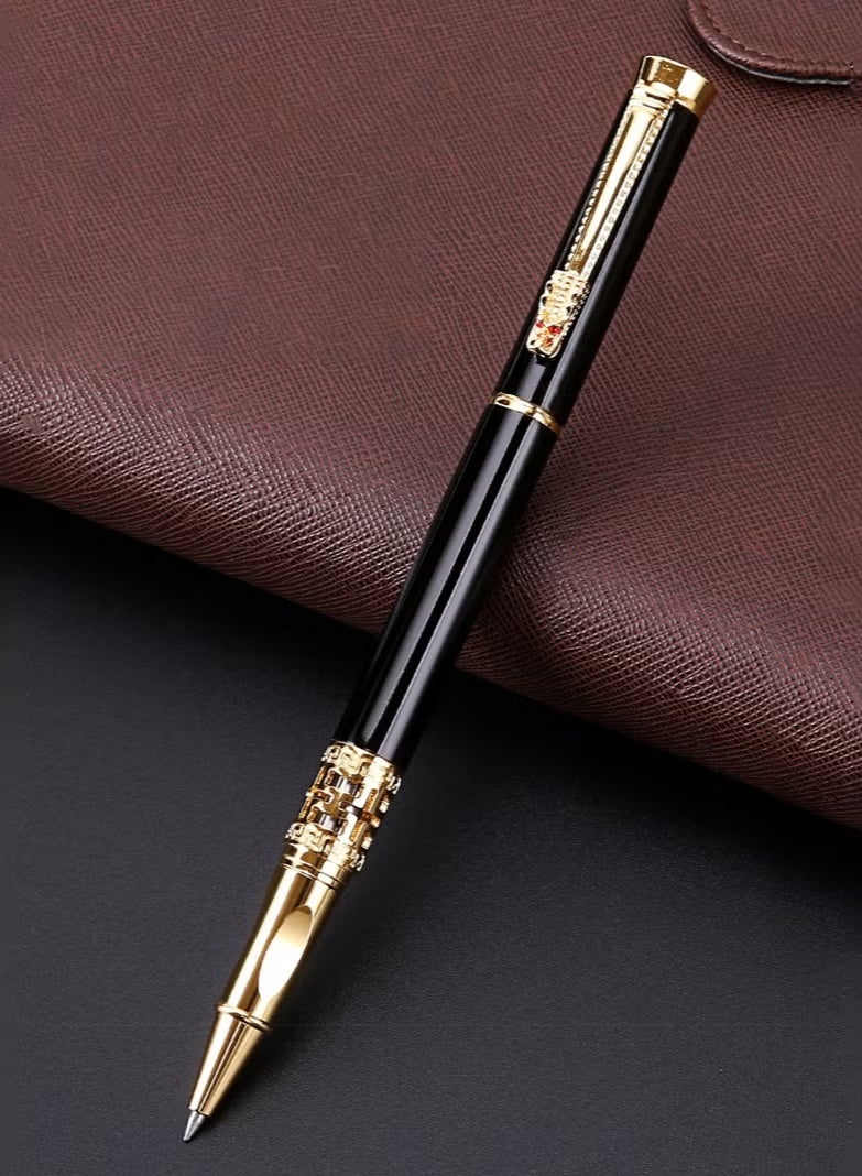 BiuTFon Metal Expert Ballpoint Pen, Hollow Design Roller Ballpoint Pens Line 0.5mm Tip Come 2 Pieces Ink Refill, Nice BallPens Classy Gift Box for Student, Executive, Office - Image 5