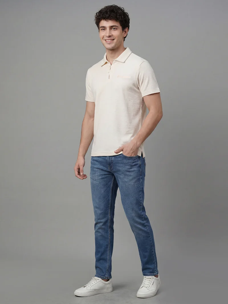Being Human Men Polo Collar Pure Cotton T-shirt