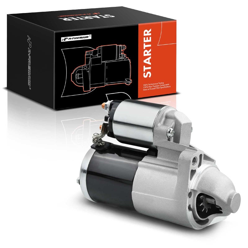 A-Premium Starter Motor Compatible with Jeep TJ 2004 2.4L, TJ 2003-2006 4.0L, Wrangler 2003-2006 4.0L, Automatic Transmission, 12V 1.4KW 11 Teeth Clockwise, Replace# 56041914AC, M000T20272