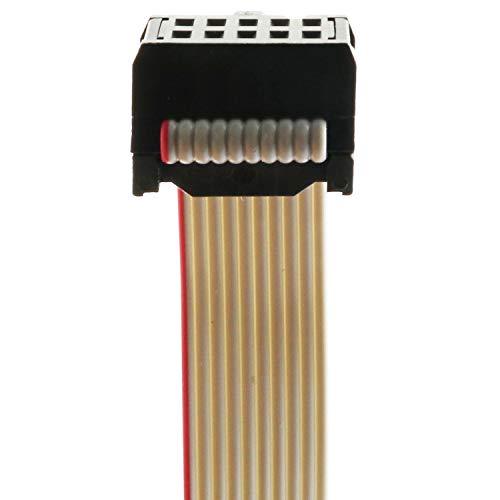 BOGZON 2PCS Flat Ribbon Cable 2.54mm Pitch 2 Row 10 Pin Female to Female Wires IDC Ribbon Connector 1m/ 3.3Ft - Image 3