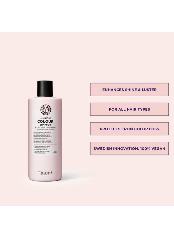 Maria Nila Maria Nila Luminous Colour, Shampoo 11.8 Fl Oz, Reduces Colour Loss from Washing, Pomegranate Counteracts Dehydration, 100% Vegan & Sulfate/Paraben free  - Image 2