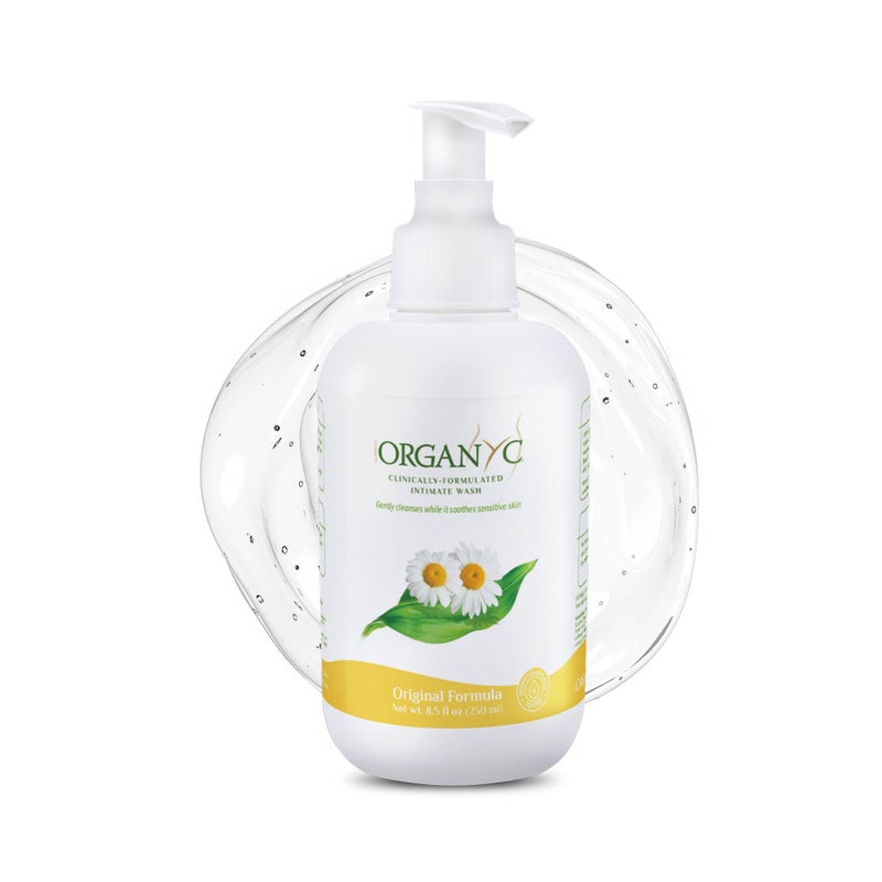 Organyc Feminine Intimate Wash for Sensitive Skin with Chamomile, Free from Chlorine, Parabens, SLS/SLES, and Synthetic Perfumes 8.5 Fluid Ounce - Image 1