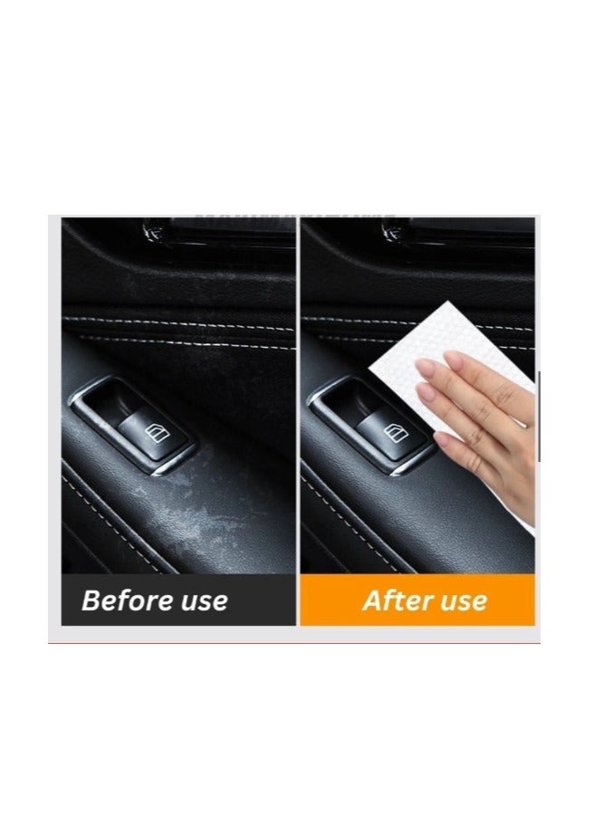 Generic 2 Packs Car Cleaning Wet Wipes and Leather Wipes, Use on Car Interior, Truck Interior and Motorcycle Interior Suitable For Other Leather Material 80 counts - Image 4