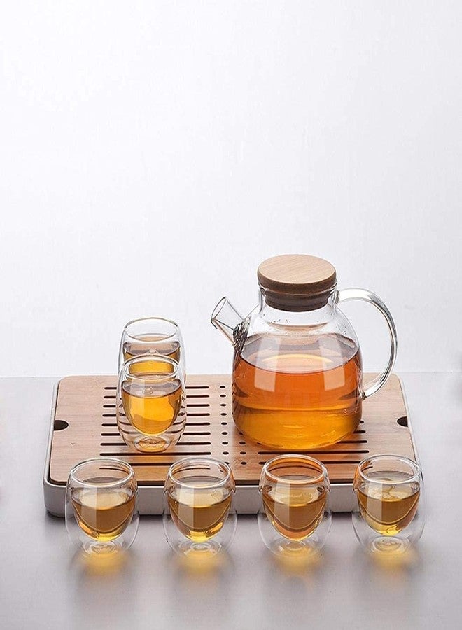 باسكيتي أكواب قهوة زجاجية من باسكتي - كوب معزول بجدار مزدوج سعة 80 مل، مثالي للاتيه، والأمريكانو، والكابتشينو، وأكياس الشاي، والنبيذ، والمشروبات. (عبوة من 4 أكواب) - Image 5