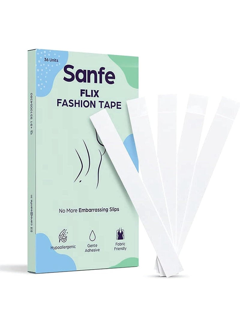 Sanfe Flix Fashion & Fabric Tape, 36 Piece Double Sided - Image 1