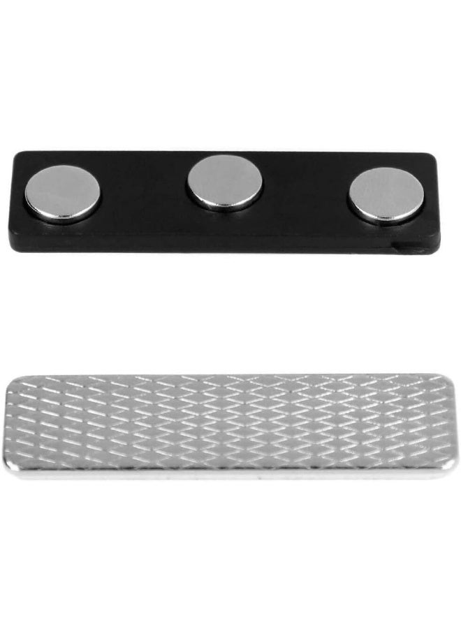 ExcelMark 60 Magnetic Name Badge Holders with 3 Premium Strength Neodymium Magnets - Image 2