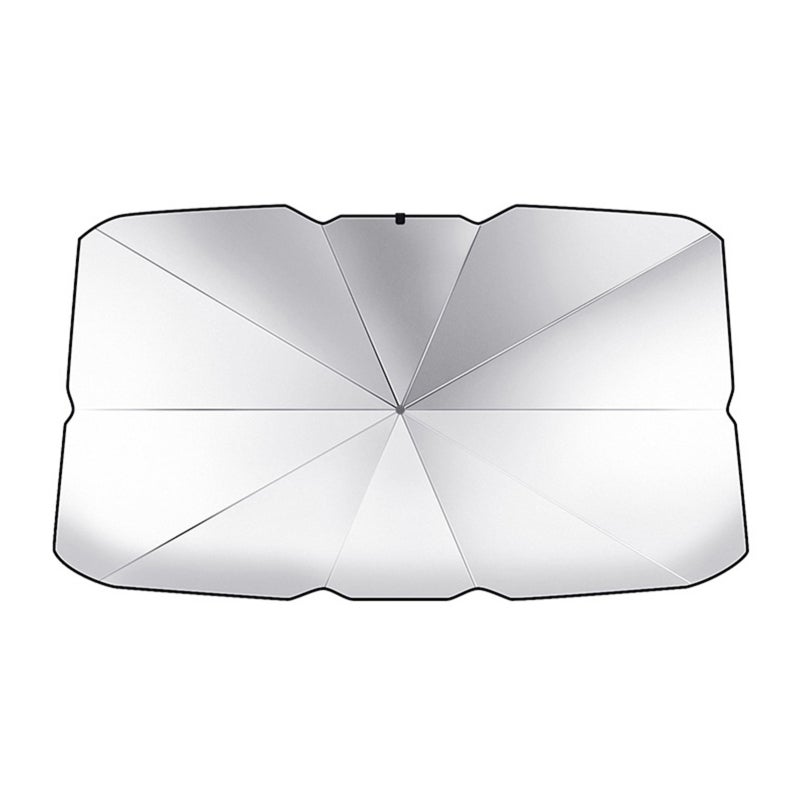 Upgraded Windshield Sun Shade Foldable Umbrella UV Rays Prevention Reflective Sunshade for Car Front Window Blocks Fits Most Vans SUVs - Image 1