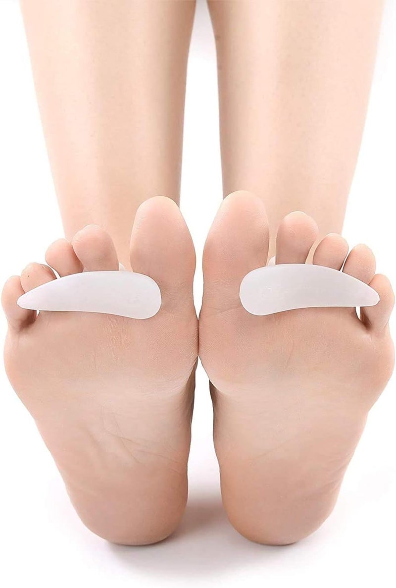 DOMG Gel Hammer Toe Crest Cushions, Right/Left Hammertoe Gel Support Pads, Straightener and Corrector for Curled, Curved, Crooked, Overlapping, Clubbed Claw and Mallet Toes Curling Relief (1 Pair) - Image 1