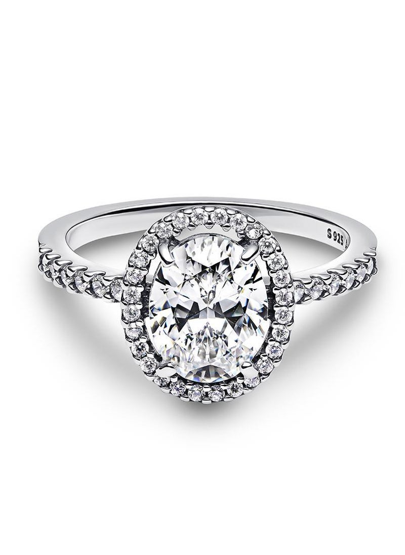 PANDORA Oval Sparkling Halo Statement Ring  - Image 1