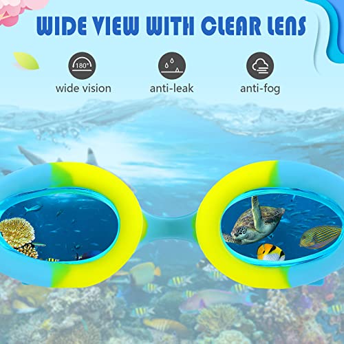 Kingdder 20 Pairs Unisex Kids Goggles Bulk for 4-14 Swimming Goggles for Children Anti Fog No Leaking Swim Goggles Pack(Stylish Style) - Image 5