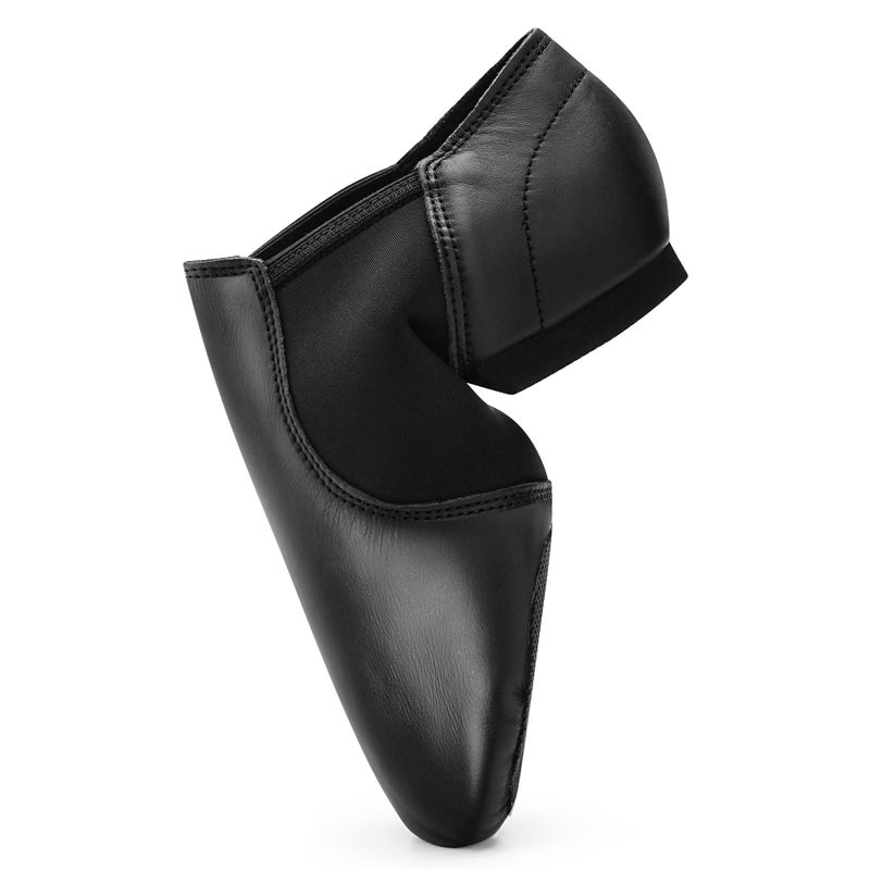 Stelle Jazz Shoes for Women Men Leather Upper Slip-on Dance Shoes Unisexï¼ˆBlack,8.5 - Image 1