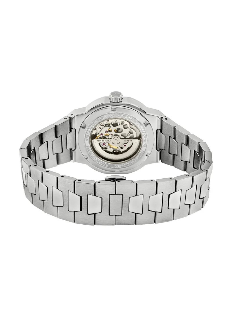 Rotary  Men's Regent Skeleton Automatic Watch, 40 mm, Black Dial, Stainless Steel Bracelet for Men | Best Price UAE