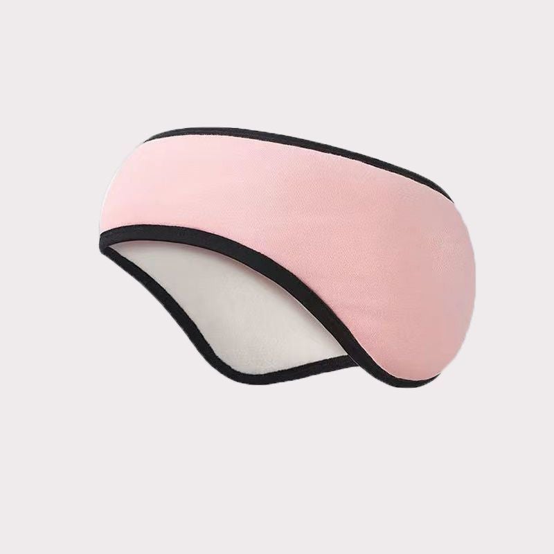 Unisex Windproof Ear Muffs for Cold WeatherSolid color [pink adjustable] send earplugs Solid color [pink adjustable] send earplugs