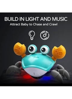 Exotic Crawling Crab Toy with Music, Rechargeable, Electronic Light Up Crawling Toy with Automatically Avoid Obstacle  - Image 2