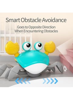 Exotic Crawling Crab Toy with Music, Rechargeable, Electronic Light Up Crawling Toy with Automatically Avoid Obstacle  - Image 4