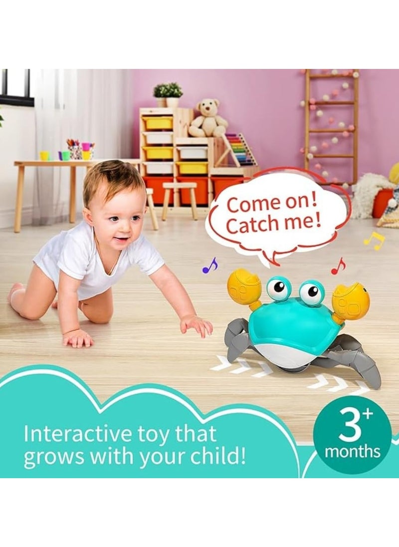 Exotic - Crawling Crab Toy with Music, Rechargeable, Electronic Light Up Crawling Toy with Automatically Avoid Obstacle - Image 1