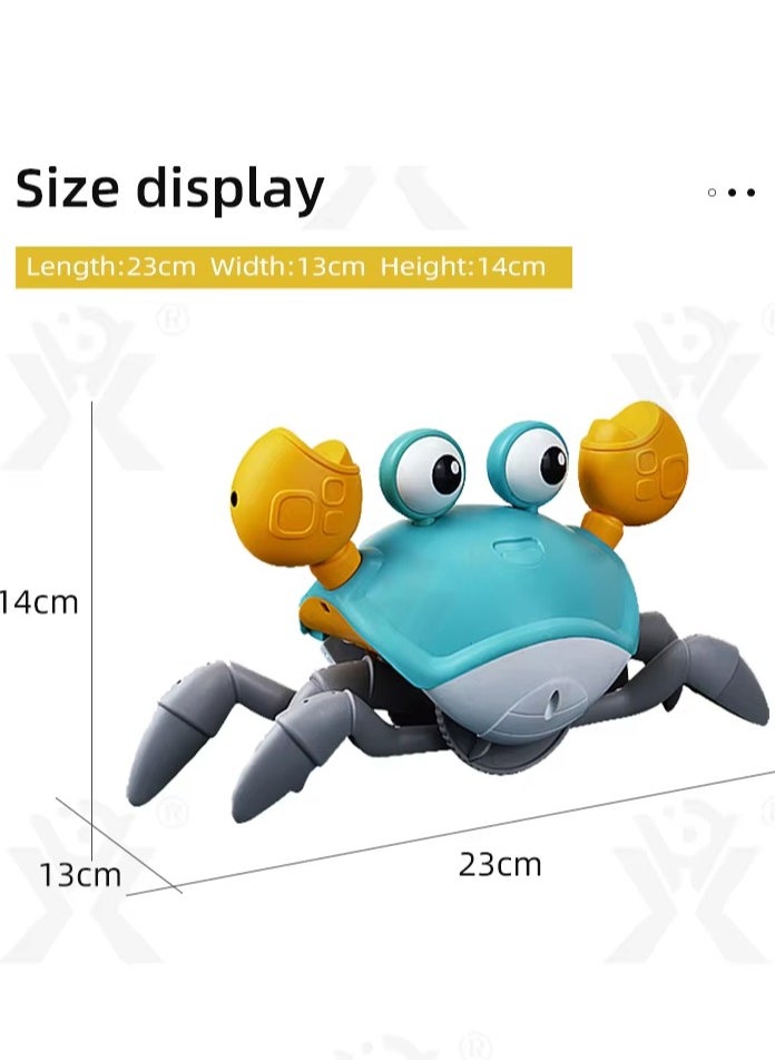 Exotic - Crawling Crab Toy with Music, Rechargeable, Electronic Light Up Crawling Toy with Automatically Avoid Obstacle - Image 1