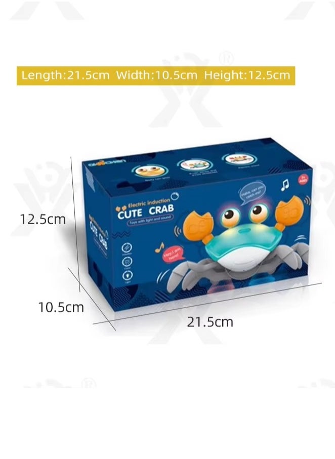 Exotic - Crawling Crab Toy with Music, Rechargeable, Electronic Light Up Crawling Toy with Automatically Avoid Obstacle - Image 1